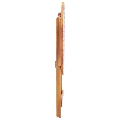 vidaXL Skládací zahradní stůl 60 x 75 cm masivní akáciové dřevo
