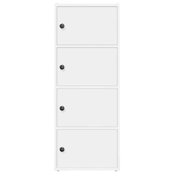 vidaXL Knihovna b&iacute;l&aacute; 40x24x102 cm kompozitn&iacute; dřevo