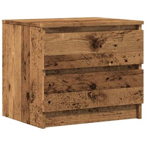 vidaXL Nočn&iacute; stolek old wood 50 x 40 x 43,5 cm kompozitn&iacute; dřevo