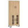 vidaXL Skř&iacute;ň highboard dub sonoma 69,5 x 34 x 180 cm kompozitn&iacute; dřevo