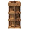 vidaXL Barový stůl s úložným regálem old wood 100 x 48 x 101,5 cm