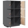 vidaXL Skříň highboard šedá 67 x 40 x 108,5 cm masivní borové dřevo