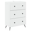 vidaXL Skř&iacute;ň se z&aacute;suvkami B&iacute;l&aacute; 66 x 34,5 x 90 cm Kompozitn&iacute; dřevo