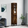 vidaXL Skříň highboard kouřový dub 34,5 x 34 x 180 cm kompozitní dřevo