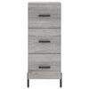 vidaXL Skř&iacute;ň highboard &scaron;ed&aacute; sonoma 34,5 x 34 x 180 cm kompozitn&iacute; dřevo