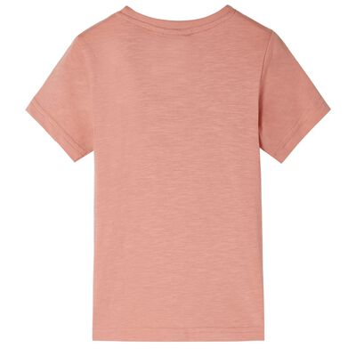 Dětské tričko s krátkým rukávem světle oranžové 92