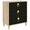 vidaXL Př&iacute;born&iacute;k BREMEN tisk na magnolii 66 x 36,5 x 75 cm Sonoma