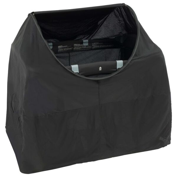 DERYAN Noční kryt na dětskou postýlku černý