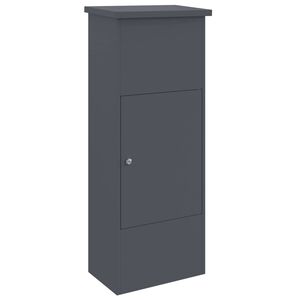 vidaXL Schr&aacute;nka na bal&iacute;ky se dveřmi Antracit 44,5 x 29 x 110,5 cm Ocel