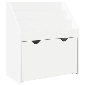 vidaXL Dětsk&yacute; reg&aacute;l B&iacute;l&aacute; 60 x 29,5 x 69 cm Kompozitn&iacute; dřevo