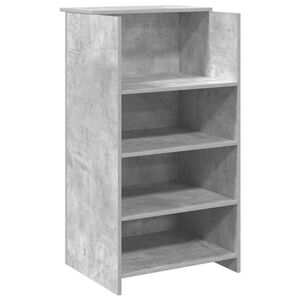 vidaXL Recepčn&iacute; stůl betonově &scaron;ed&yacute; 55x50x103,5 cm kompozitn&iacute; dřevo