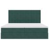 vidaXL Postel s &uacute;ložn&yacute;m prostorem Tmavě zelen&aacute; 200 x 200 cm samet