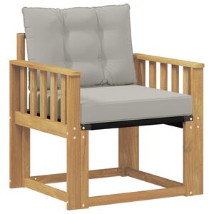 vidaXL Venkovn&iacute; pohovka Masivn&iacute; ak&aacute;ciov&eacute; dřevo a Textilene B&iacute;l&aacute;