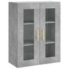 vidaXL Skř&iacute;ň highboard betonově &scaron;ed&aacute; 69,5x34x180 cm kompozitn&iacute; dřevo