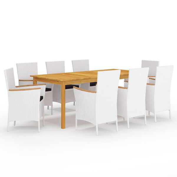 vidaXL 9d&iacute;ln&yacute; zahradn&iacute; j&iacute;deln&iacute; set