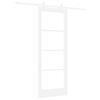 vidaXL Posuvné dveře ORKDAL Bílá a černá 78 x 202 cm