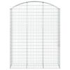vidaXL Klenutý gabionový koš 150 x 50 x 180/200 cm pozinkované železo