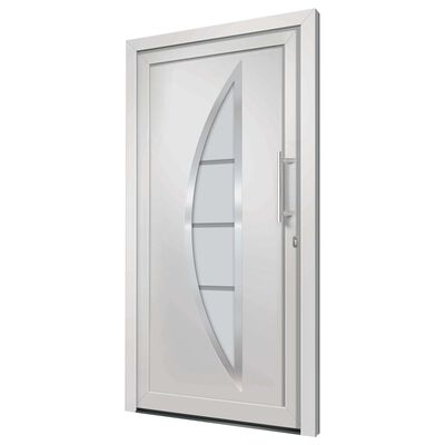 vidaXL Vchodové dveře bílé 98 x 190 cm