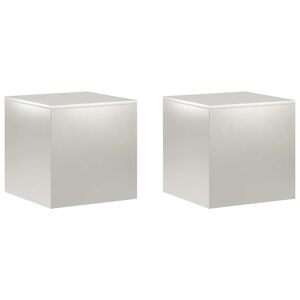 vidaXL Stojan na rostliny 2 pcs Stř&iacute;brn&aacute; 40 x 40 x 40 cm Ocel