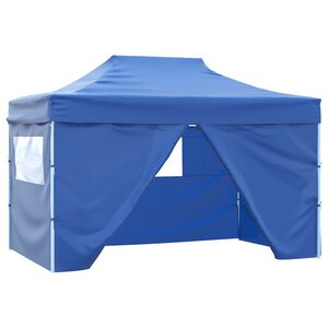vidaXL Party Stan 280 x 410 x 315 cm Modr&aacute; Oxford l&aacute;tka