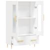 vidaXL Skříň highboard bílá 69,5 x 31 x 115 cm kompozitní dřevo