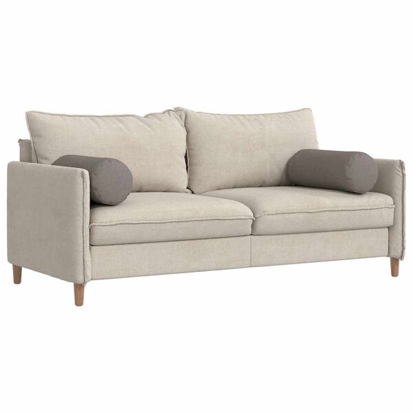 vidaXL Polštáře 2 pcs Taupe Ø 25 x 70 cm textil