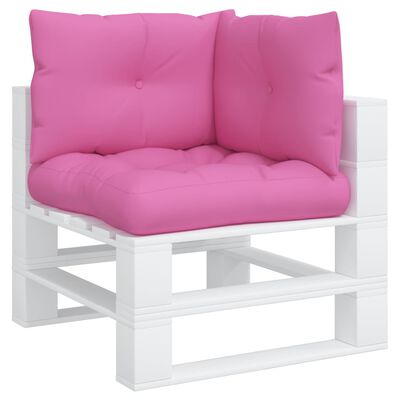 vidaXL Podušky na nábytek z palet 3 ks růžové oxfordská tkanina