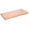 vidaXL Koupelnov&aacute; deska hněd&aacute; 100x50x(2-4) cm o&scaron;etřen&yacute; masivn&iacute; dřevo