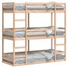 vidaXL Tř&iacute;patrov&aacute; postel 75 x 190 cm masivn&iacute; borov&eacute; dřevo