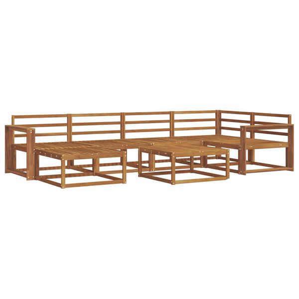 vidaXL Venkovn&iacute; pohovkov&aacute; souprava 7 pcs Př&iacute;rodn&iacute;