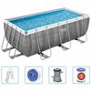 Bestway Baz&eacute;n Power Steel s př&iacute;slu&scaron;enstv&iacute;m obd&eacute;ln&iacute;kov&yacute; 412x201x122 cm