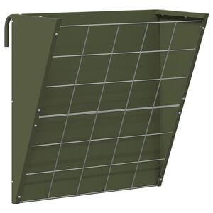 vidaXL Z&aacute;věsn&yacute; krm&iacute;tko na seno Olivově zelen&aacute; 61 x 33 x 66 cm 5 kg