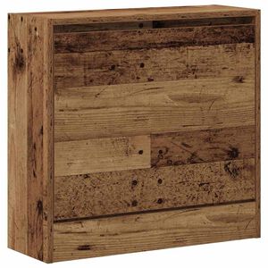 vidaXL Skř&iacute;ň na obuv 60 x 21 x 57 cm Kompozitn&iacute; dřevo Star&eacute; dřevo