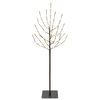 vidaXL LED v&aacute;nočn&iacute; strom Čern&aacute; 120 cm Ocel 100 LED