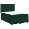 vidaXL Box spring postel s matrac&iacute; tmavě zelen&aacute; 140x190 cm samet