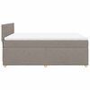 vidaXL Box spring postel s matrac&iacute; taupe 140x190 cm textil