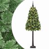 vidaXL Uměl&yacute; kloubov&yacute; v&aacute;nočn&iacute; stromeček s baňkami 120 cm 150 LED