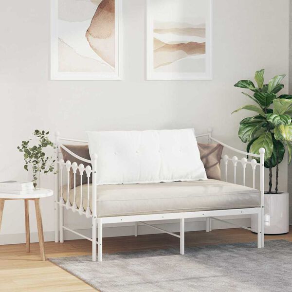 vidaXL Pol&scaron;t&aacute;ř na z&aacute;da B&iacute;l&aacute; 100 x 19 x 50 cm textil