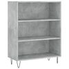 vidaXL Skř&iacute;ň highboard betonově &scaron;ed&aacute; 69,5x34x180 cm kompozitn&iacute; dřevo