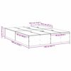 vidaXL Rám postele s úložným prostorem Šedá Sonoma 140 x 190 cm