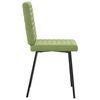 vidaXL Jídelní židle 2 ks světle zelené samet