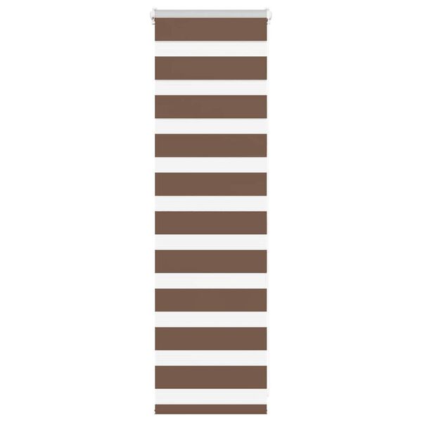 vidaXL Zebra roleta hněd&aacute; 40x100 cm &scaron;&iacute;řka l&aacute;tky 35,9 cm polyester