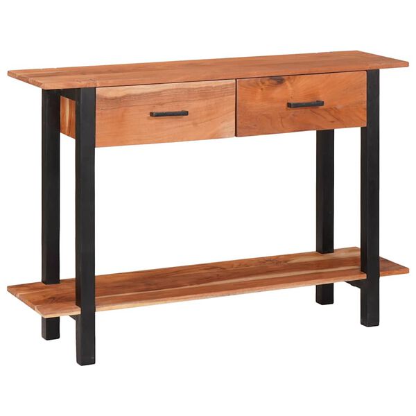 vidaXL Konzolový stolek Hnědá 110 x 30 x 75 cm masivní akáciové dřevo
