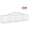 vidaXL Klenut&eacute; gabionov&eacute; ko&scaron;e 30 ks 200x30x40/60 cm pozinkovan&eacute; železo