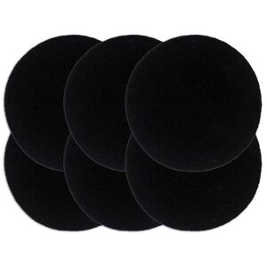 vidaXL Prost&iacute;r&aacute;n&iacute; 6 ks čern&eacute; 38 cm kulat&eacute; bavlna