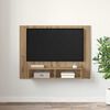 vidaXL Sestava TV skř&iacute;něk N&aacute;stěnn&yacute; Artisanov&yacute; dub 120 x 23,5 x 90 cm
