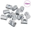 vidaXL Plechov&eacute; matice 12 pcs Stř&iacute;brn&aacute; M6 x 13 mm (Průměr z&aacute;vitu x V)