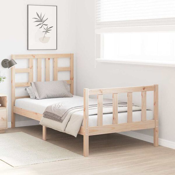 vidaXL Postel bez matrace 90 x 200 cm masivn&iacute; borovice