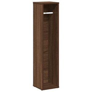 vidaXL Koupelnov&aacute; skř&iacute;ňka s drž&aacute;kem na role, hněd&yacute; dub, 20,5 x 20 x 90 cm