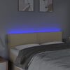 vidaXL Čelo postele s LED kr&eacute;mov&eacute; 144x5x78/88 cm textil